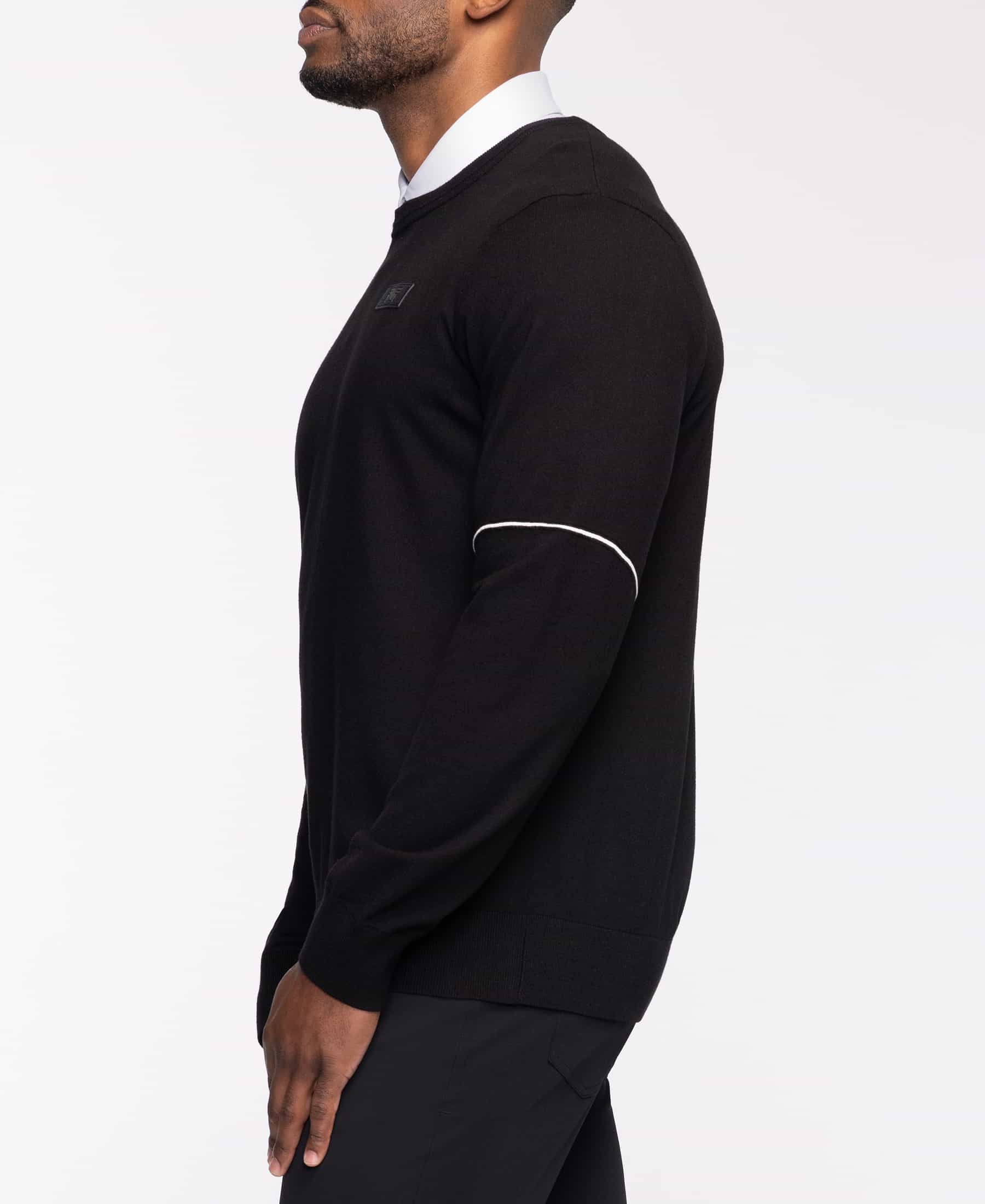 Buy Men's Stripe Detail Crew Neck Sweater | PXG